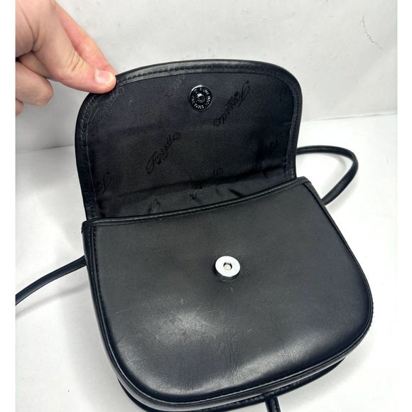Fossil Authentic Black Genuine Leather Women's Crossbody Bag - Picture 7 of 13